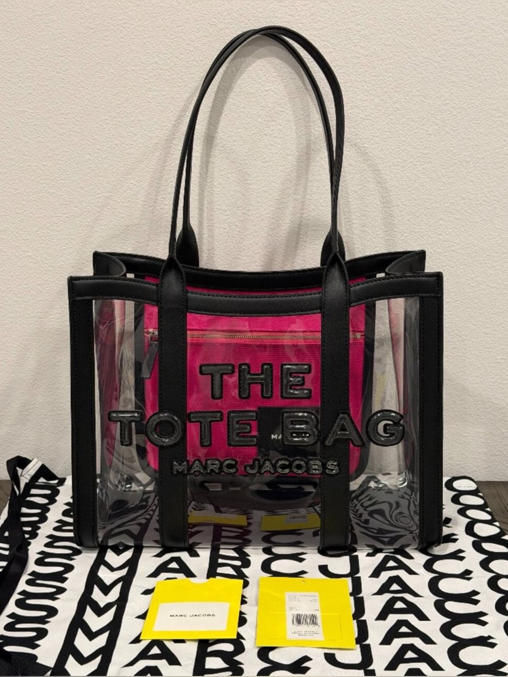 MARC JACOBS The Tote bag - clear w/POUCH